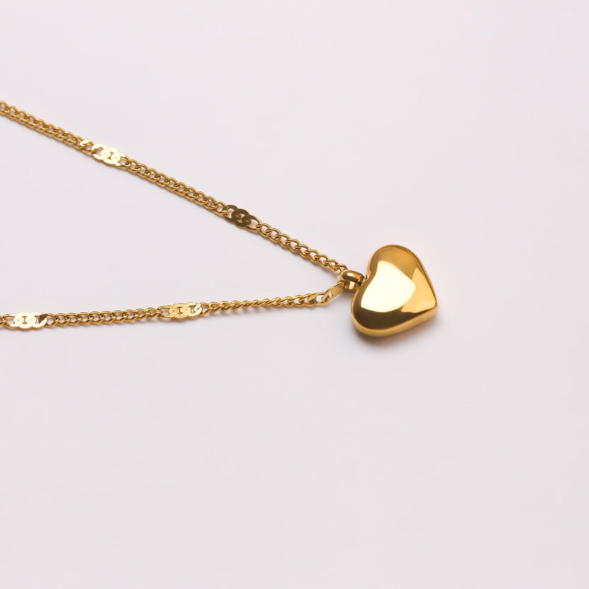14K Gold Heart Necklace